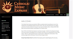 Desktop Screenshot of catholicmusicexpress.com